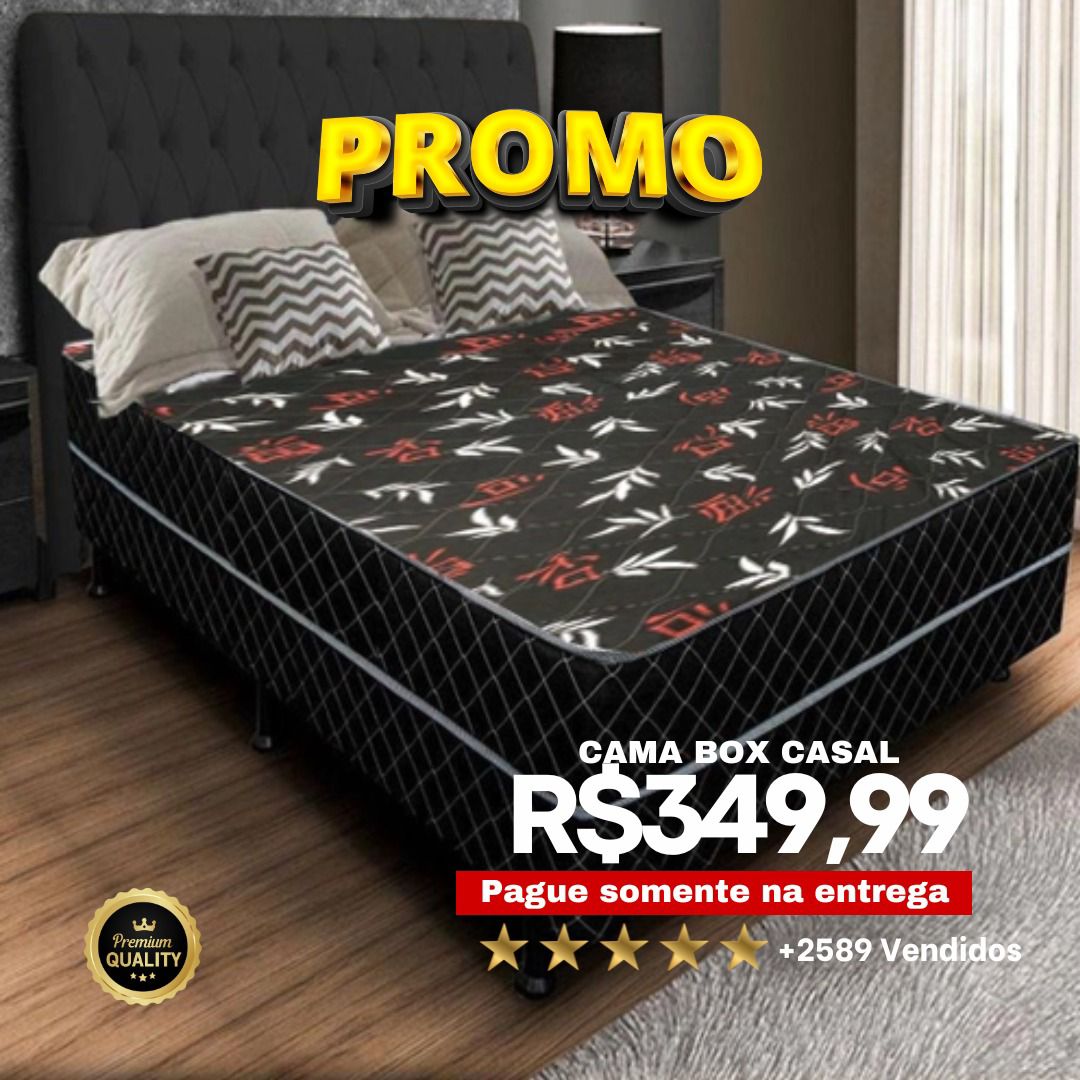 Cama Box Casal R$349,99
